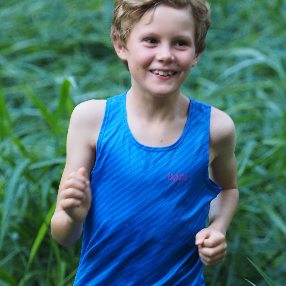 boys running singlet