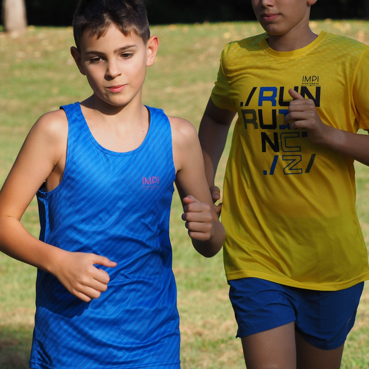 boys running singlet