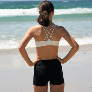 IMPI Strappy Running Bra Top - White - Impi Sportswear